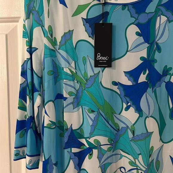 NWT Women’s Averardo Bessi Italian Made Floral Print Dressss Size 12 - Picture 4 of 11